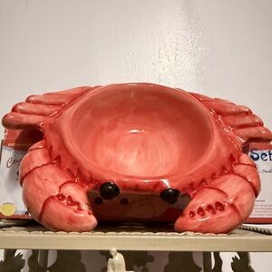 Y2K Vintage 2004 Boston Warehouse Crab Dip Bowl with original box